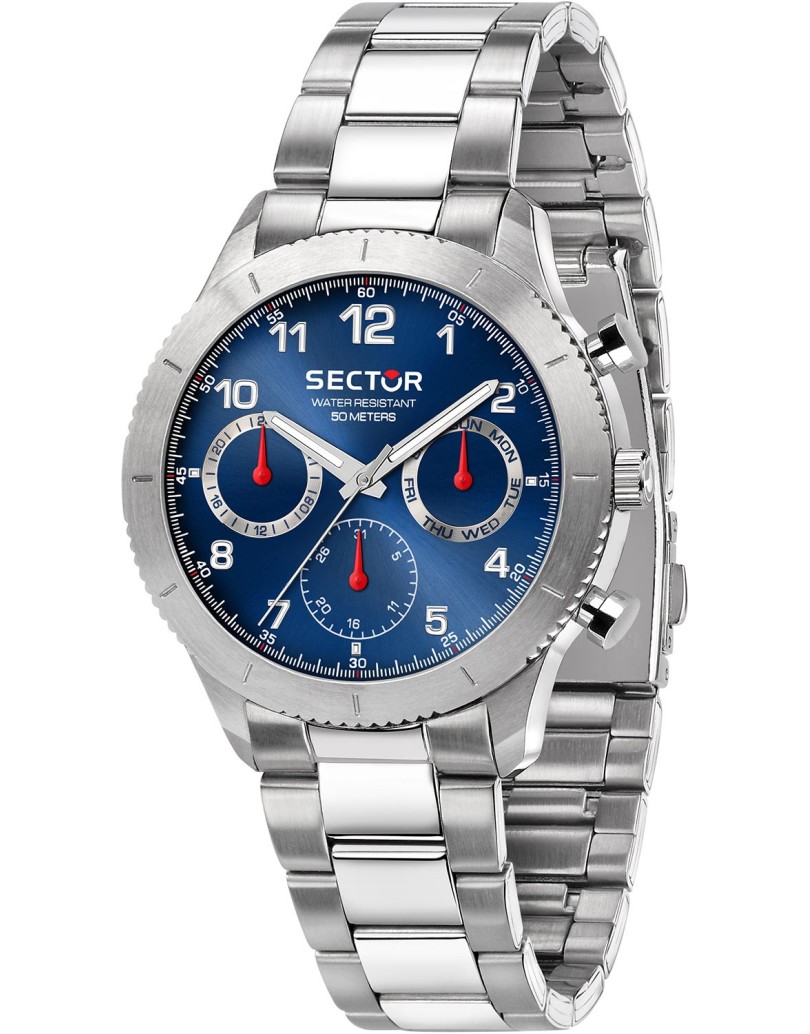 Sector
270 Blu/Acciaio Ø41 mm
