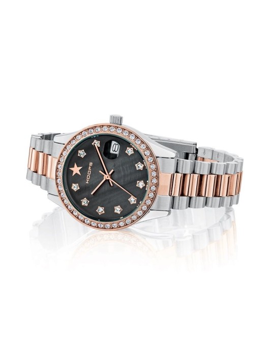 Orologio solo Tempo Donna Hoops Super Luxury S e G Nero 2641l-srg02