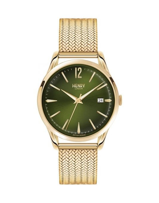 Orologio Henry London Uomo Chiswich in Acciaio placcato oro giallo HL39-M-0102