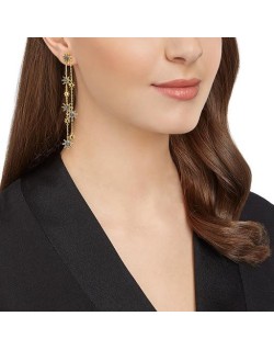Orecchini Swarovski Firework, oro e nero - 5230295