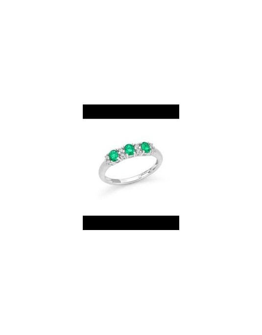 Anello Miluna Smeraldo e Brillanti LID3757 Trilogy