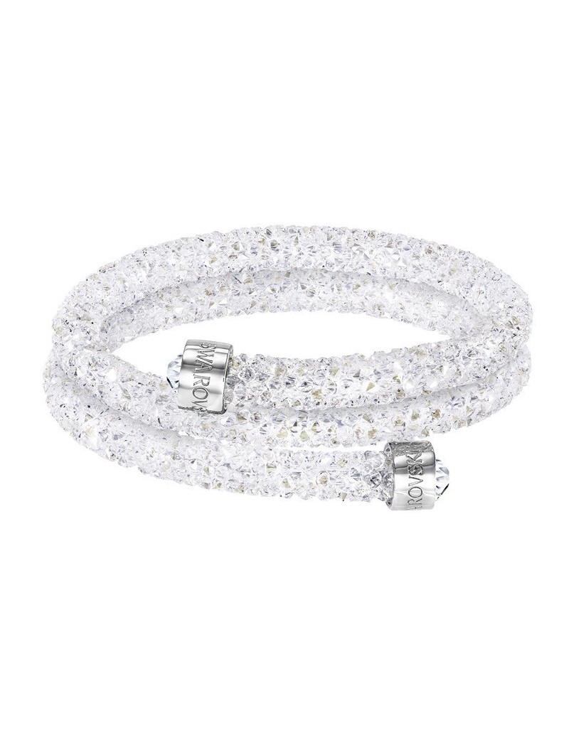 Bracciale Doppio Swarovski Crystaldust Bianco