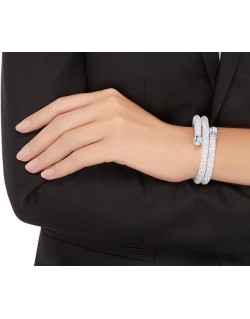 Bracciale Doppio Swarovski Crystaldust Bianco