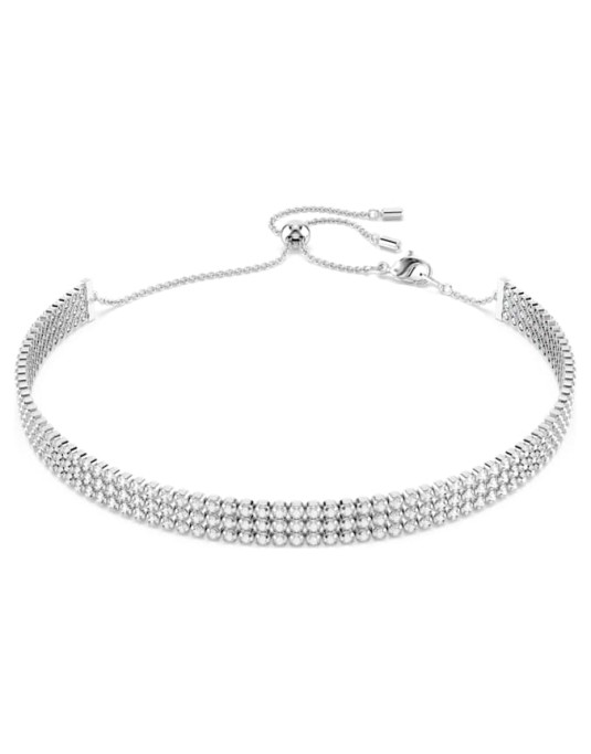 Girocollo Tennis Matrix
Taglio Round, Bianco, Placcato rodio