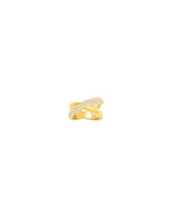 Anello Swarovski Crystaldust Cross oro