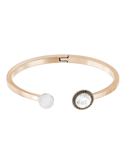 Bracciale rigido SWAROVSKI Hote, grigio, placcato oro rosa - 5352500