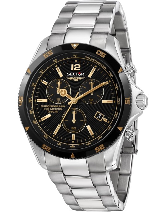 Sector 650 Collection Cassa 45mm Orologio da uomo cronografo al quarzo in acciaio inossidabile R3273631001
