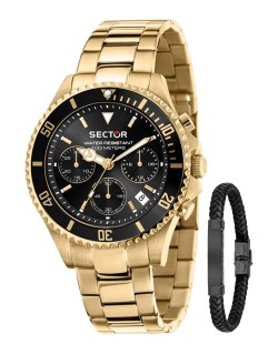 SECTOR 230 BoxSet Gold Metallic Chronograph