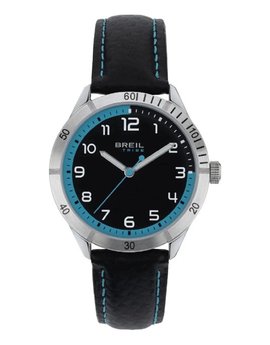 Orologio BLACK SILVER SKY BLUE MATE EW0621 Breil Uomo