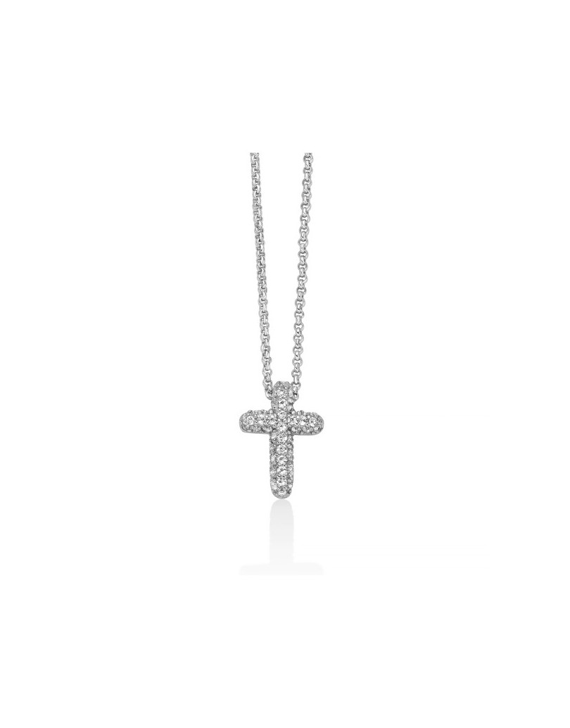 Collana Miluna Argento Croce CLD5073 Collezione Giochi di Luce
