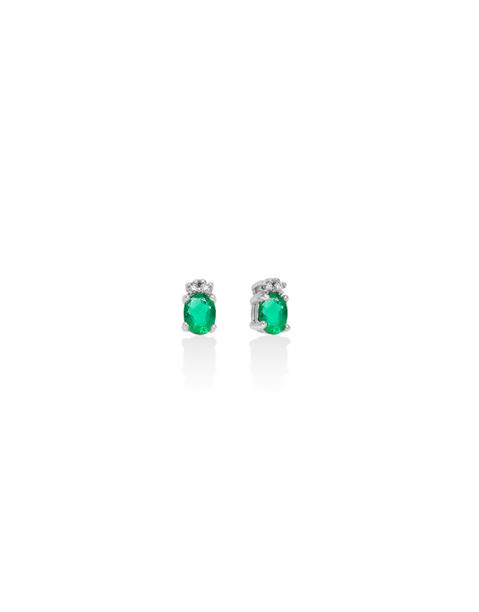 Orecchini Donna Miluna gemme 375 ERD2793X smeraldo