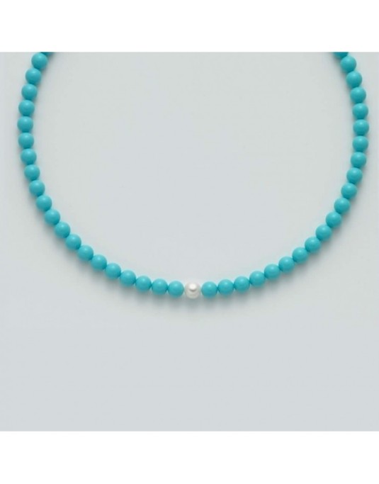 Collana Miluna Turchese e Perla 