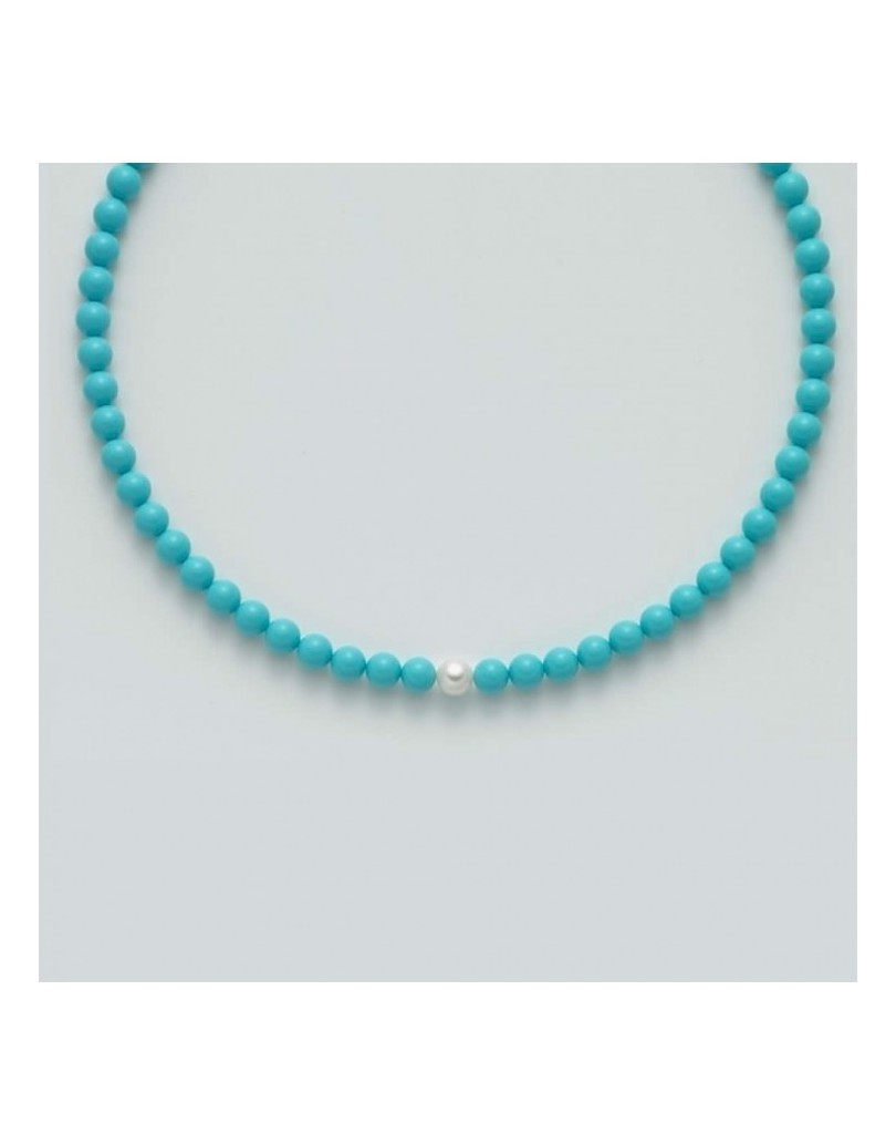 Collana Miluna Turchese e Perla 