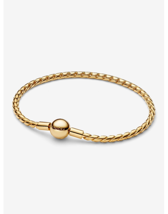 Bracciale Pandora Maglia Spiga con Chiusura a Sfera