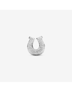 Mini Charm Ferro di cavallo effetto diamantato