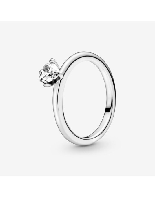 Pandora Anello Solitario con cuore -198691C01-48