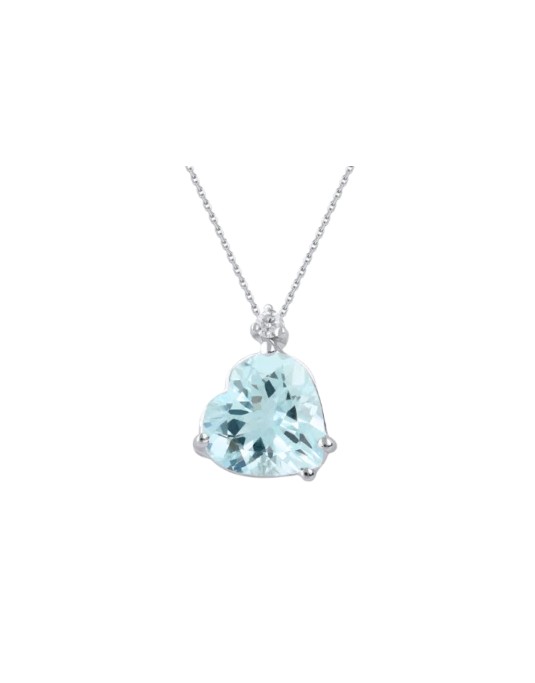 Collana Demetra Bears Acquamarina Cuore 038.C.130.002.W.A2  Oro Diamante