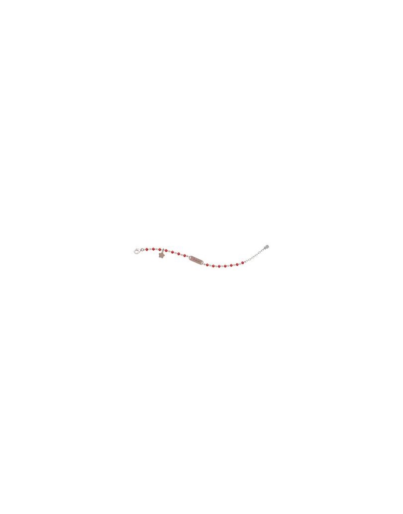 Bracciale Nanan da bambino con targhetta in argento personalizzabile unisex NAN0296