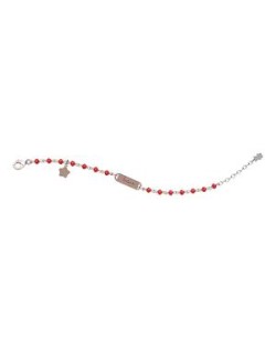 Bracciale Nanan da bambino con targhetta in argento personalizzabile unisex NAN0296
