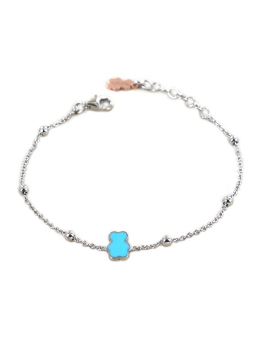 BRACCIALE CON ORSO TURCHESE 
